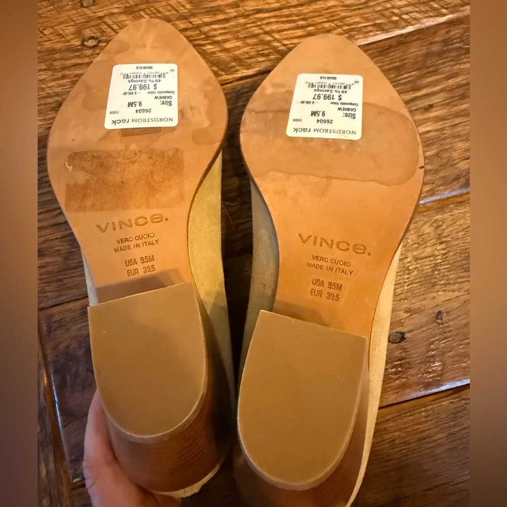 Vince Light Tan Ankle Booties